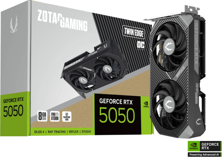 Zotac GeForce RTX 5050 8GB GDDR6 Twin Edge OC Videókártya