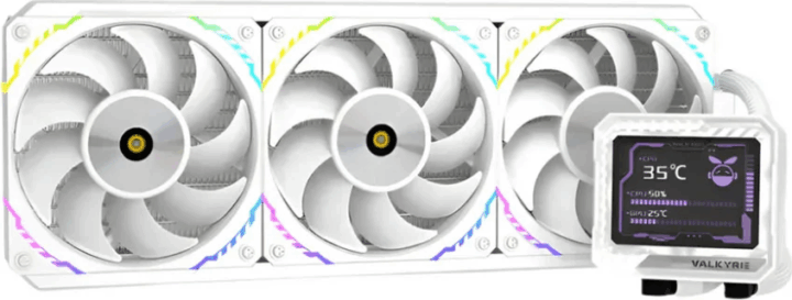 Valkyrie V360 LCD PWM ARGB Univerzális CPU Vízhűtés - Fehér