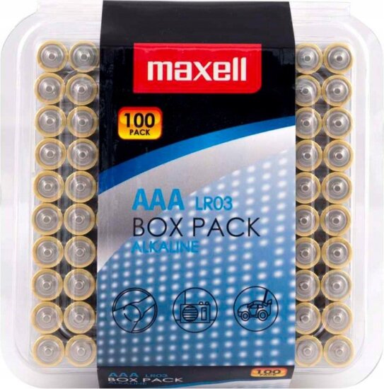Maxell Alkaline Ceruzaelem AAA (100db /csomag)