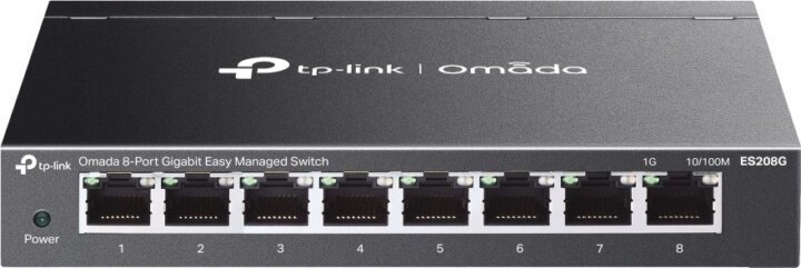 TP-Link Omada ES208G Fémházas 6-port Gigabit Switch