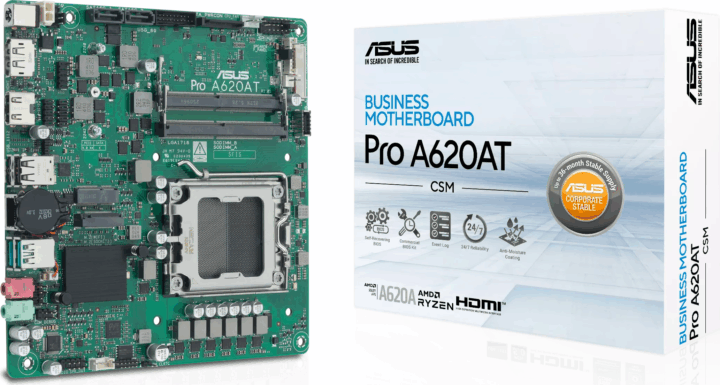 Asus A620AT-CSM Pro DDR5 AMD AM5 Mini-ITX Szerver Alaplap