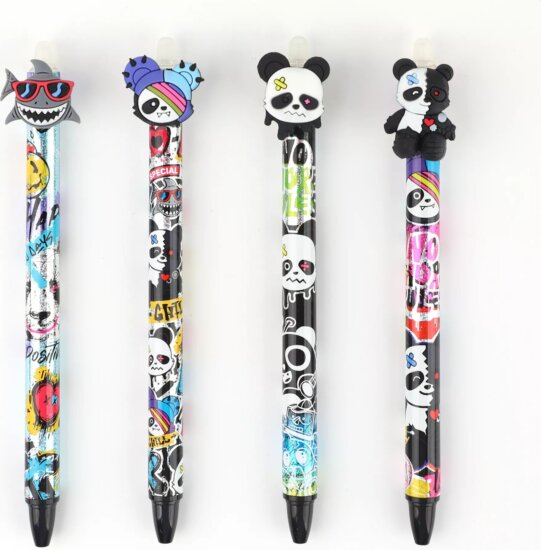 Nebulo Vidám pandás Radírozható zselés tol (Kék tinta / 0,7mm) - Többféle