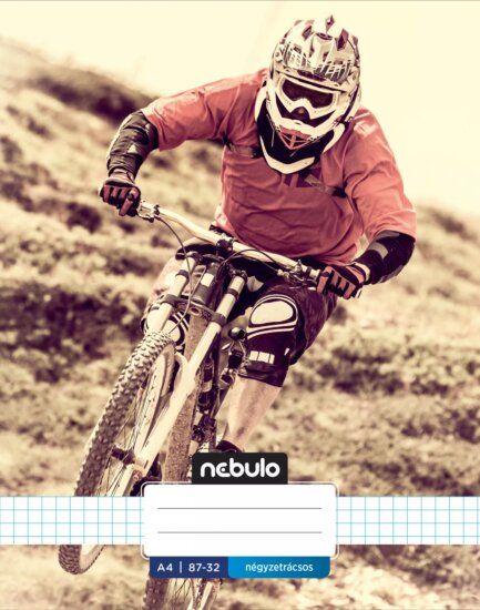 Nebuló Xtreme 80 lapos A4 négyzetrácsos füzet - Többféle