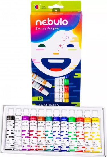 Nebulo 12 darabos Tempera készlet