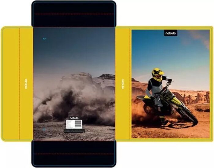 Nebulo Motocross A4 hullámkarton füzetbox - Mintás