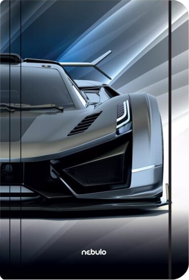 Nebuló Sportautó A4 Gumis mappa - Mintás