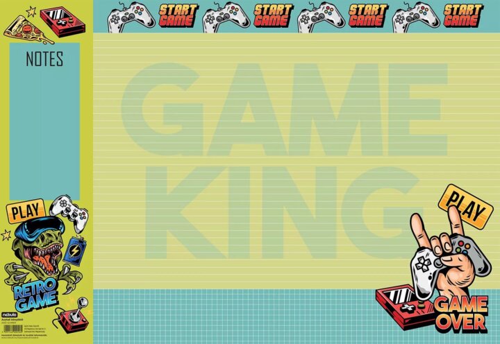 Nebuló Gamer 33 x 48 cm Asztali könyöklő - Mintás