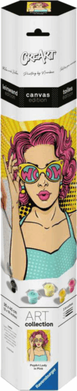 Ravensburger CreArt ART Leinwand Edition - Lány rózsaszínben Számfestő készlet
