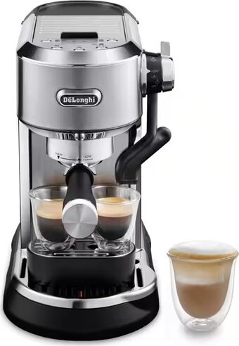 DeLonghi Dedica Maestro Plus Espresso Kávéfőző 1450W - Ezüst DeLonghi Dedica Maestro Plus Espresso Kávéfőző 1450W - Ezüst