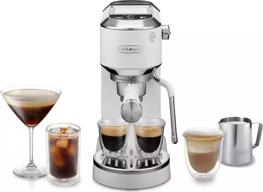 DeLonghi Dedica Duo Espresso Kávéfőző 1350W - Fehér