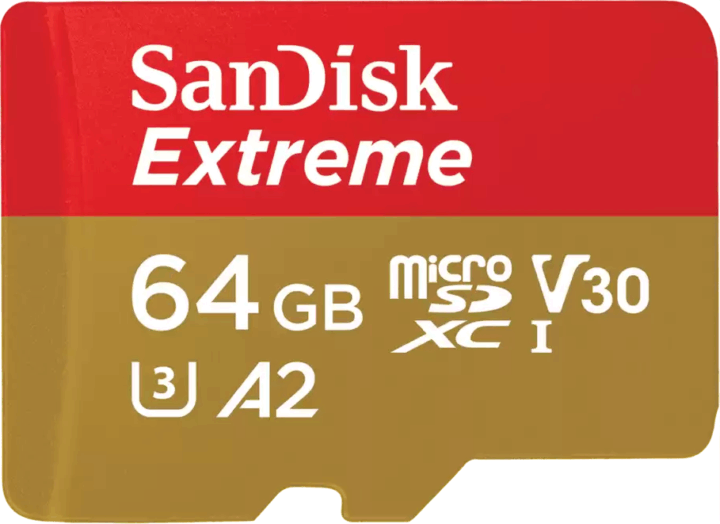 Sandisk 64GB Extreme MicroSDXC U3 CL10 Memóriakártya + Adapter Sandisk 64GB Extreme MicroSDXC U3 CL10 Memóriakártya + Adapter