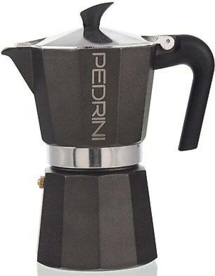 Pedrini 9114-8 6 személyes Kotyogós kávéfőző - Sötétszürke