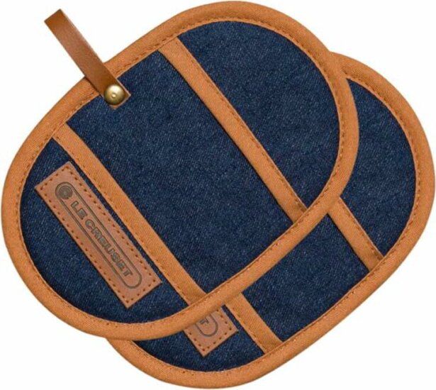 Le Creuset Potholder 18x12,5cm Konyhai edényfogó szett 2 darabos - Denim kék Le Creuset Potholder 18x12,5cm Konyhai edényfogó szett 2 darabos - Denim kék