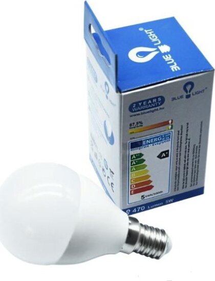 Blue Light LED izzó 5W 470lm 2700K E14 - Meleg fehér