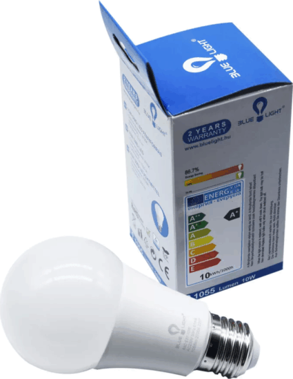 Blue Light LED izzó 10W 1055lm 2700K E27 - Meleg fehér
