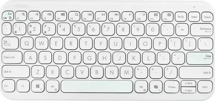 Asus KW100 Marshmallow Copilot Iridescent rádiós Wireless billentyűzet HUN - Fehér