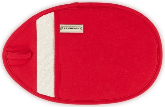 Le Creuset Pamut Edényfogó / Sütőkesztyű 31x21cm - Cseresznye piros
