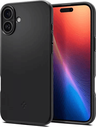 Spigen Thin Fit MagSafe iPhone 16 Plus Telefon tok - Fekete