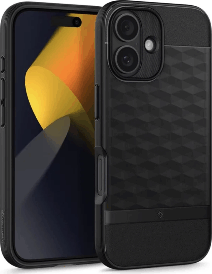 Spigen Caseology Parallax MagSafe iPhone 16 Telefon tok - Fekete