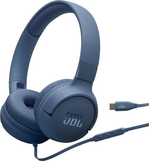JBL Tune520C Vezetékes Fejhallgató Headset - Kék
