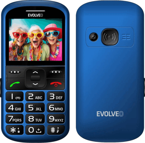 Evolveo EasyPhone XS EP570 24/32MB 2G Nyomógombos Mobiltelefon - Kék