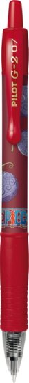 Pilot G-2 ONE PIECE Nyomógombos golyóstoll (Piros tinta / 0.7) - Piros mintás