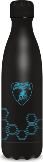 Ars Una Lamborghini 25 duplafalú Fémkulacs 500ml - Fekete / Mintás