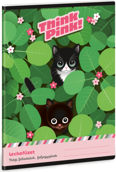 Ars Una Think-Pink 38 lapos A5 leckefüzet - Mintás