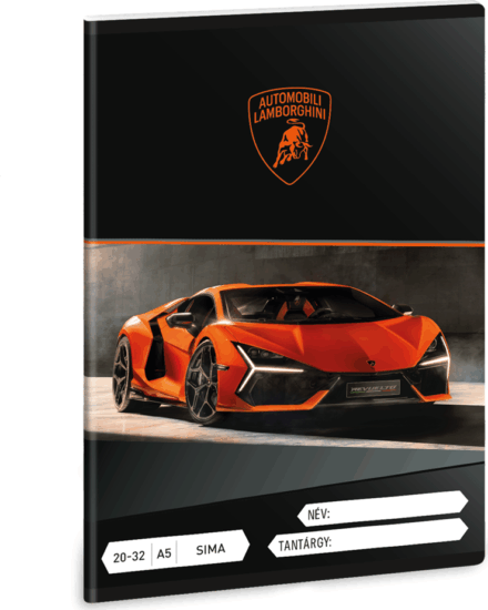 Ars Una Lamborghini 32 lapos A5 sima füzet - Mintás