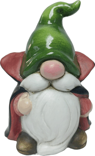 Iris kerámia orrszakáll palásttal Lakásdekorációs figura 13,5cm