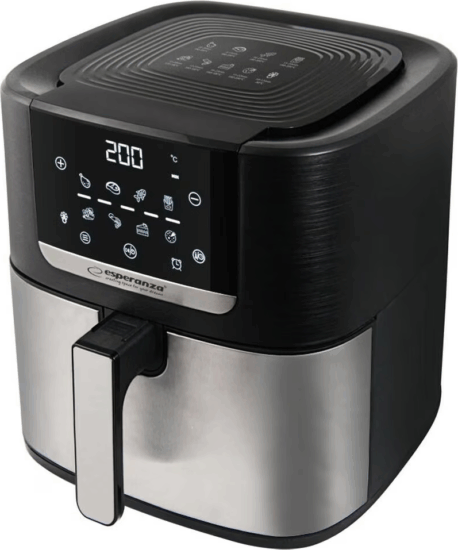 Esperanza EKA004 Pollo Fritto AirFryer Forrólevegős sütő 8L 1700 Watt - Fekete