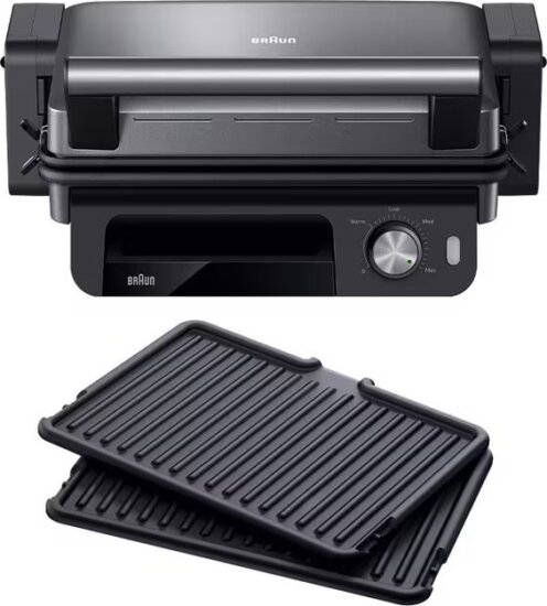 Braun CG5033IGY MultiGrill 5 Elektromos Asztali Grillsütő 2000 Watt - Fekete