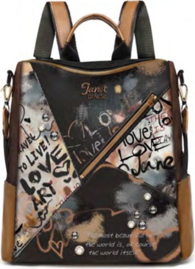 Janet Denese J-156-Art Gallery Női hátizsák - Mintás