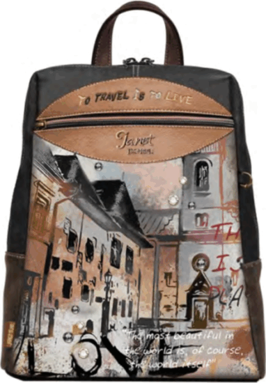 Janet Denese J-022D-Art Gallery Női hátizsák - Mintás