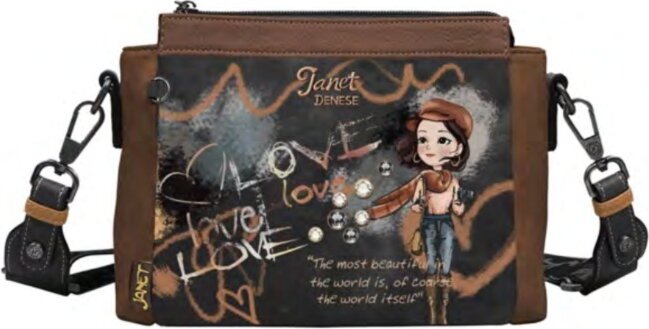 Janet Denese J-053D-Art Gallery Női válltáska - Mintás