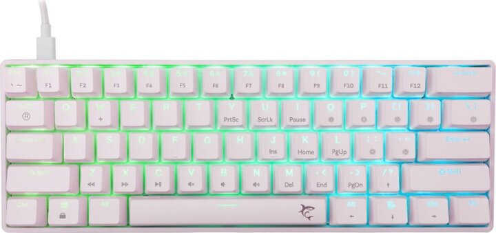 White Shark SHINOBI 2 Blue Switch Vezetékes Mechanikus Gamer RGB Billentyűzet HUN - Fehér White Shark SHINOBI 2 Blue Switch Vezetékes Mechanikus Gamer RGB Billentyűzet HUN - Fehér