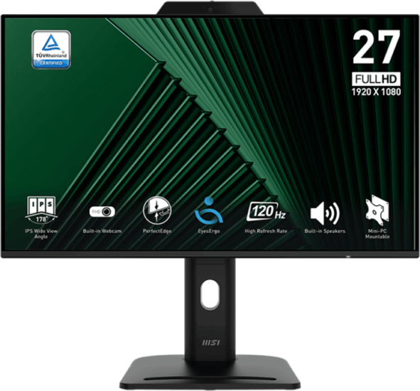 MSI 27" Business PRO MP272PMG 16:9 FullHD IPS LED Monitor - Fekete