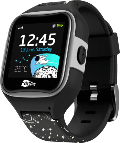 Motus Monster & Cosmos GPS Nyomkövetős gyermek okosóra - Fekete