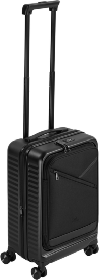 RivaCase 8180 ECO Keményfedeles négykerekű bőrönd - Fekete