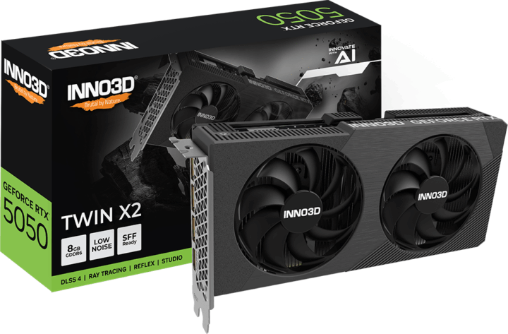 Inno3D GeForce RTX 5050 Twin X2 8GB GDDR6 Videókártya