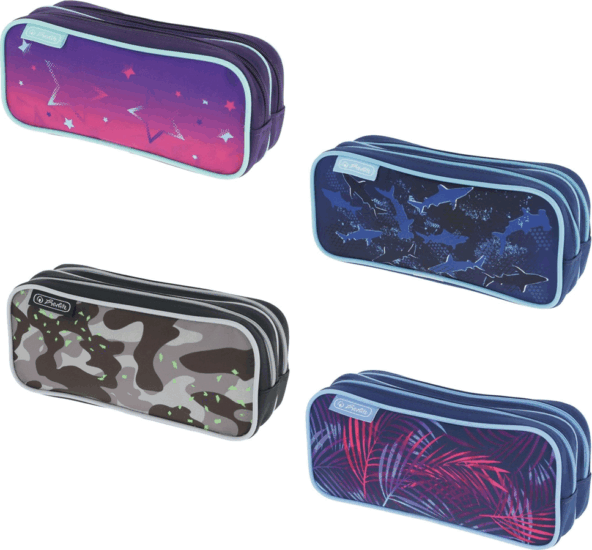 Herlitz Mix Töltetlen két rekeszes tolltartó - Mintás