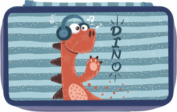 Herlitz Dino Töltetlen 2 emeletes tolltartó fiúknak - Mintás