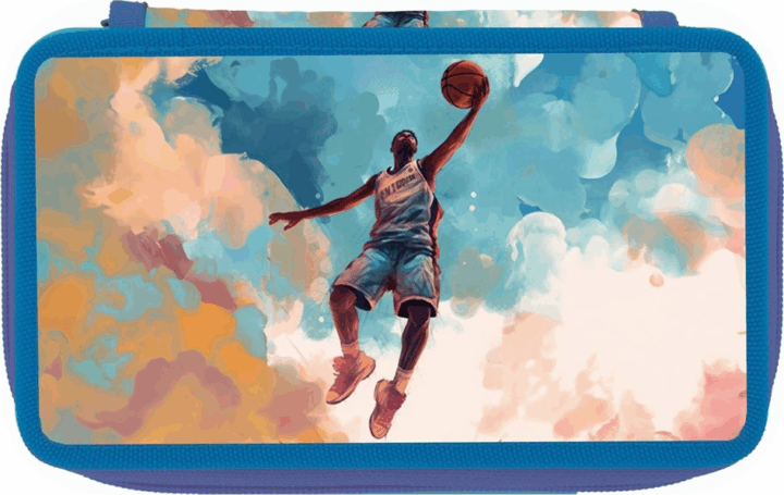 Herlitz Basketball Töltetlen 3 emeletes tolltartó fiúknak - Mintás