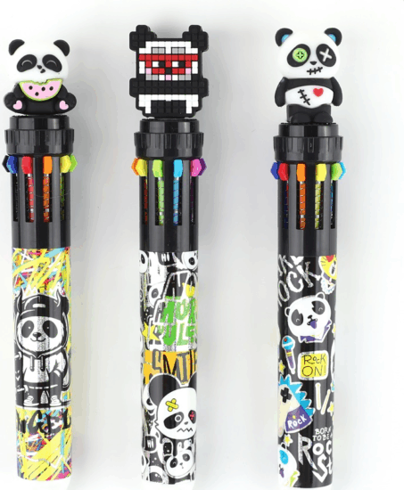 Nebulo Panda 10 színű Golyóstoll - Mintás