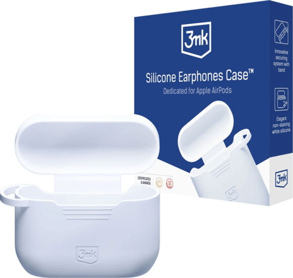 3mk Apple AirPods Pro fülhallgató védőtok - Fehér