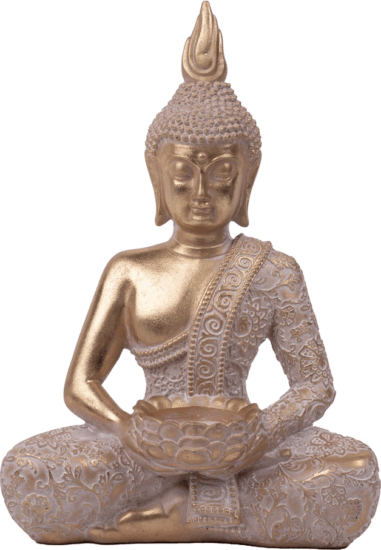 Iris Dekor Ülő Buddha 25.5cm - Arany