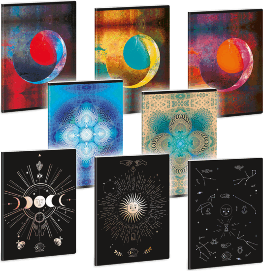 Ars Una Mystic Constellation 40 lapos A5 Négyzetrácsos füzet - Többféle