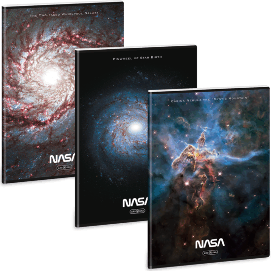 Ars Una NASA 40 lapos A4 Négyzetrácsos füzet - Többféle Ars Una NASA 40 lapos A4 Négyzetrácsos füzet - Többféle