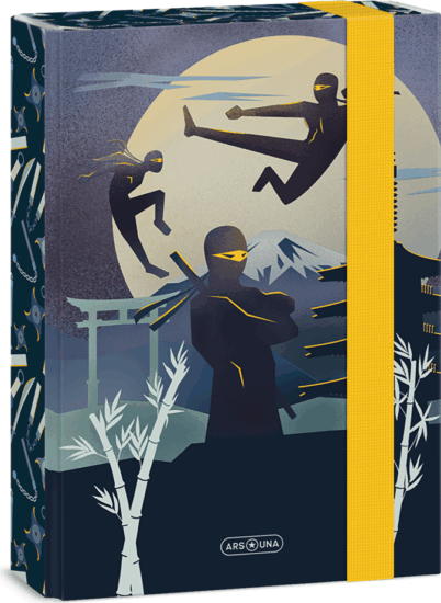 Ars Una Ninjas in the dark A5 füzetbox - Mintás