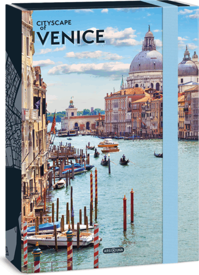 Ars Una Cityscape-Venice A4 füzetbox - Mintás